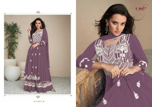 Vamika Lakhnavi Vol 5 (D.NO.1028R To 1028U) catalog wholesale kurtis