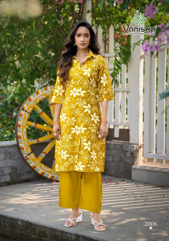 Vaniska Flower Velly Vol 2 catalog co ord set 