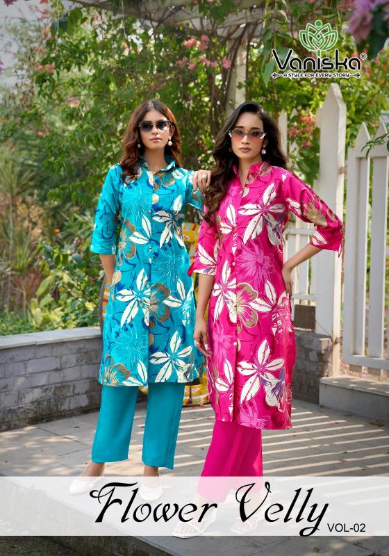 Vaniska Flower Velly Vol 2 catalog co ord set 
