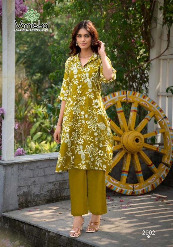 Vaniska Flower Velly Vol 2 catalog co ord set 