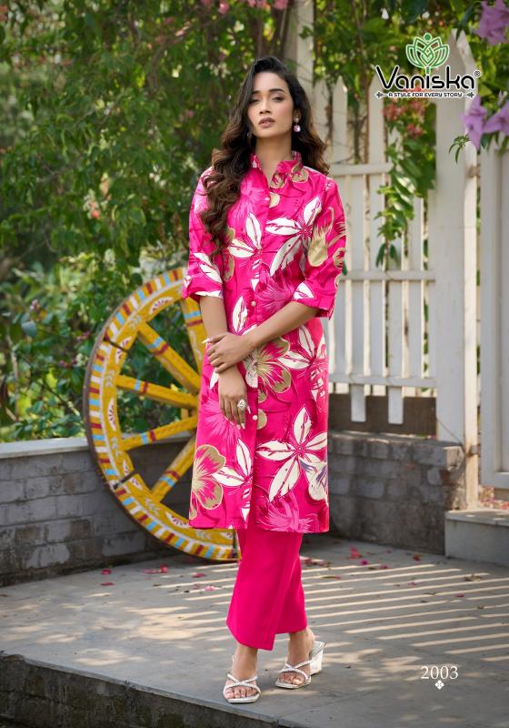 Vaniska Flower Velly Vol 2 catalog co ord set 