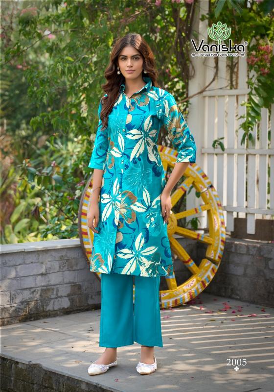 Vaniska Flower Velly Vol 2 catalog co ord set 