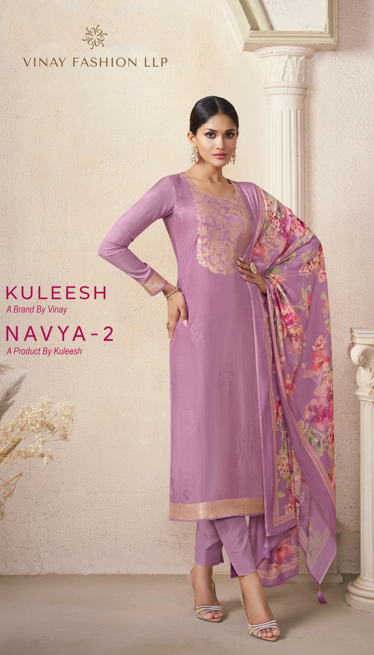 Vinay Kuleesh Navya Vol 2 catalog salwar kameez dress materials wholesale