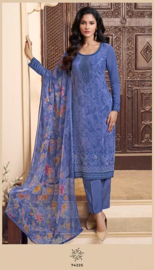 Vinay Kuleesh Silkina Royal Crepe 48 catalog Designer salwar kameez 