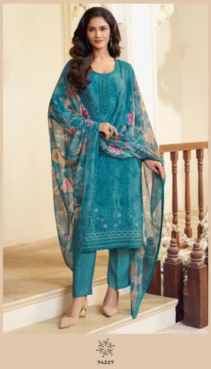 Vinay Kuleesh Silkina Royal Crepe 48 catalog Designer salwar kameez 