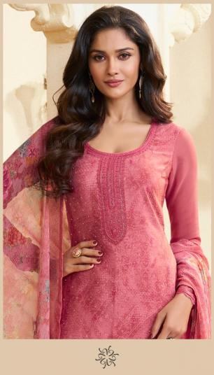 Vinay Kuleesh Silkina Royal Crepe 48 catalog Designer salwar kameez 
