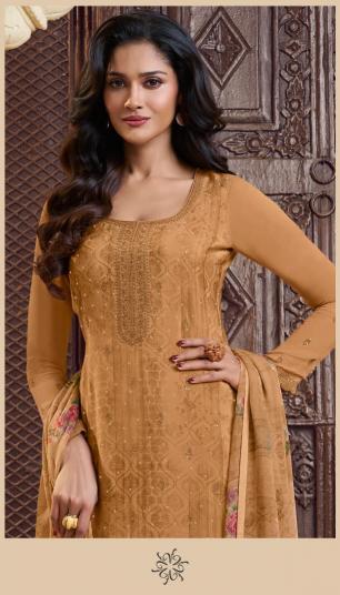 Vinay Kuleesh Silkina Royal Crepe 48 catalog Designer salwar kameez 