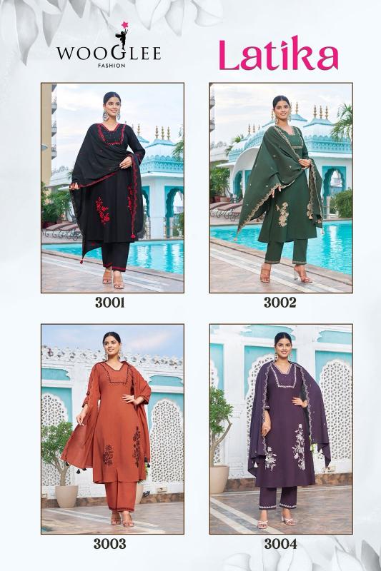 Wooglee Latika catalog kurtis wholesaler