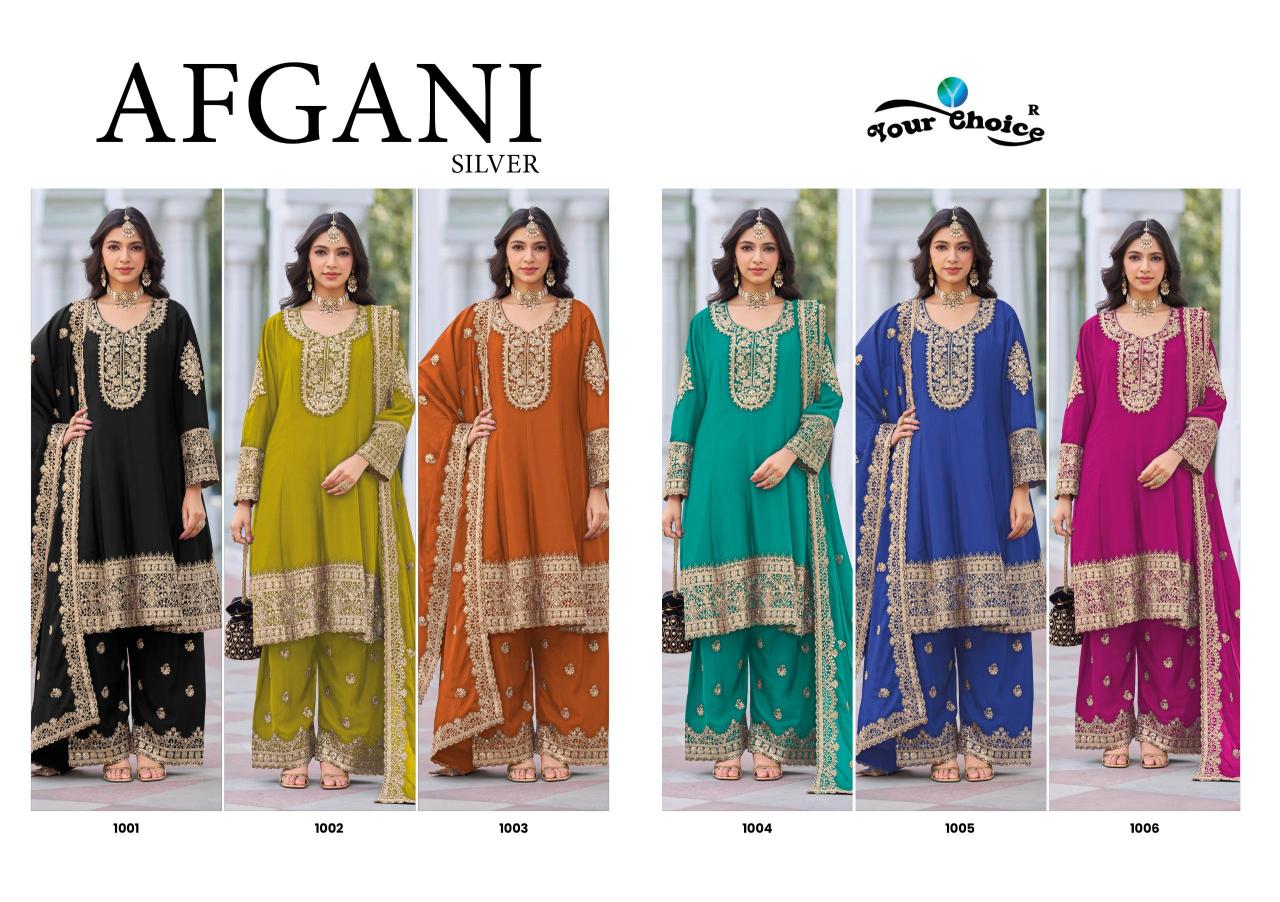 Your Choice Afgani Silver catalog designer salwar kameez