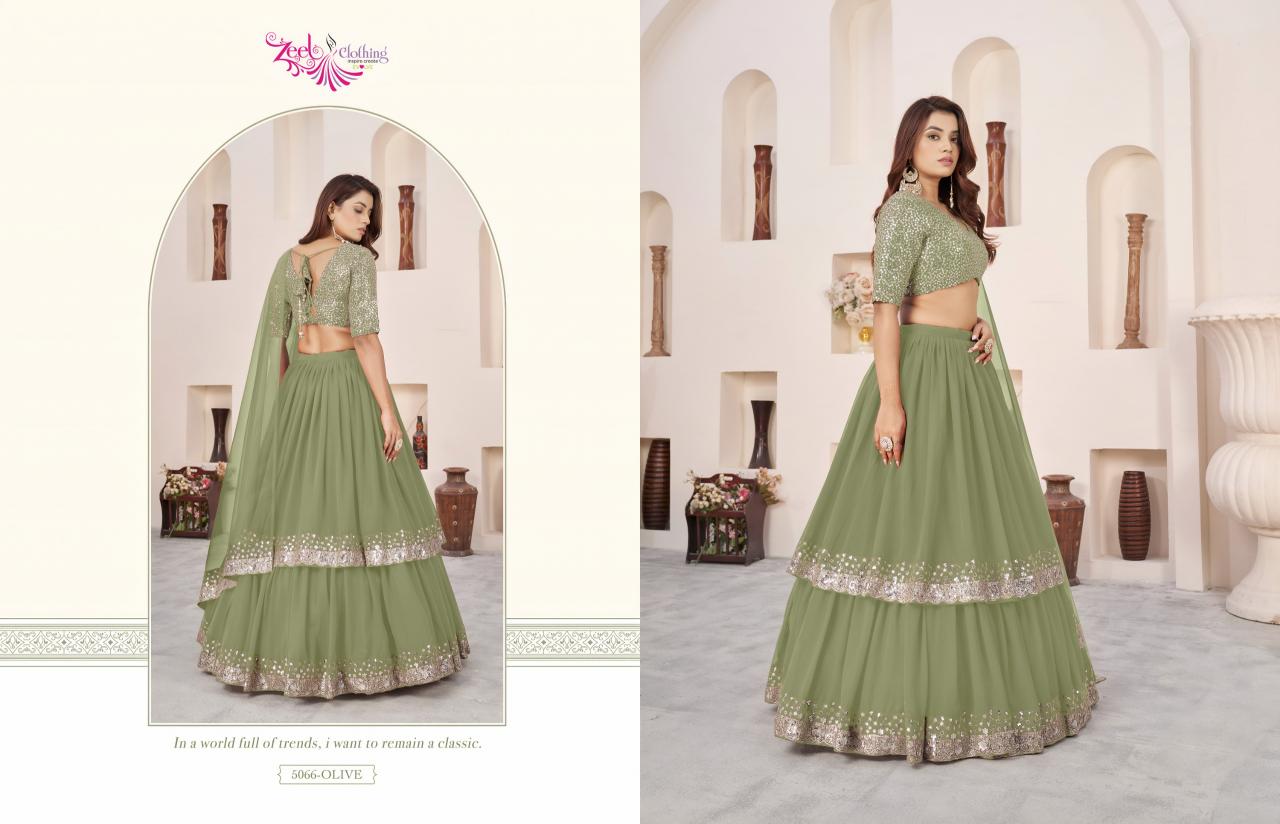 Zeel Clothing Anchal vol 1 catalog sell used lehenga india
