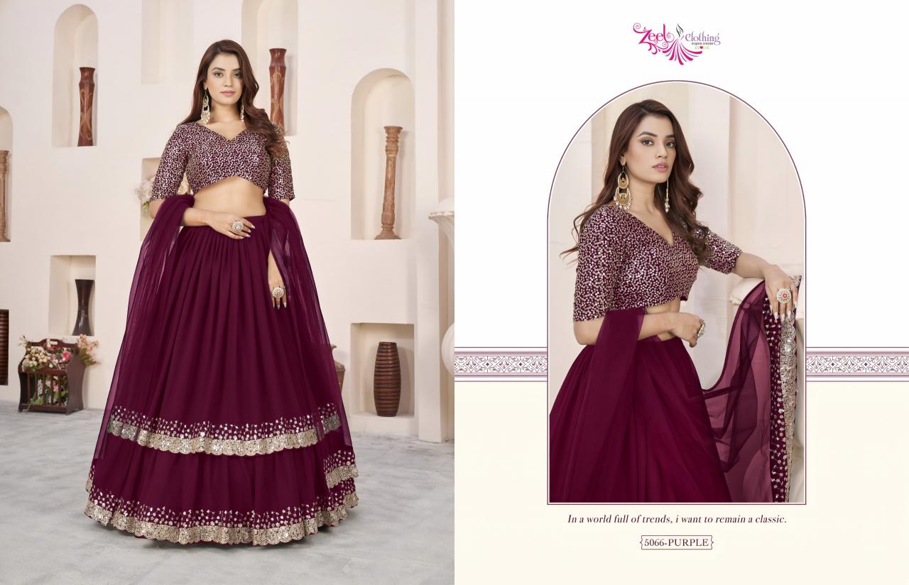 Zeel Clothing Anchal vol 1 catalog sell used lehenga india