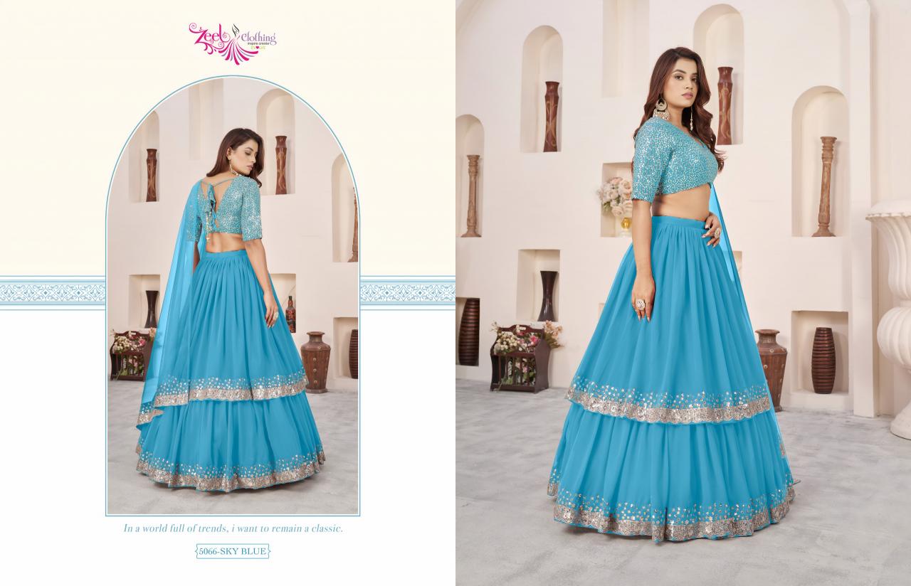 Zeel Clothing Anchal vol 1 catalog sell used lehenga india