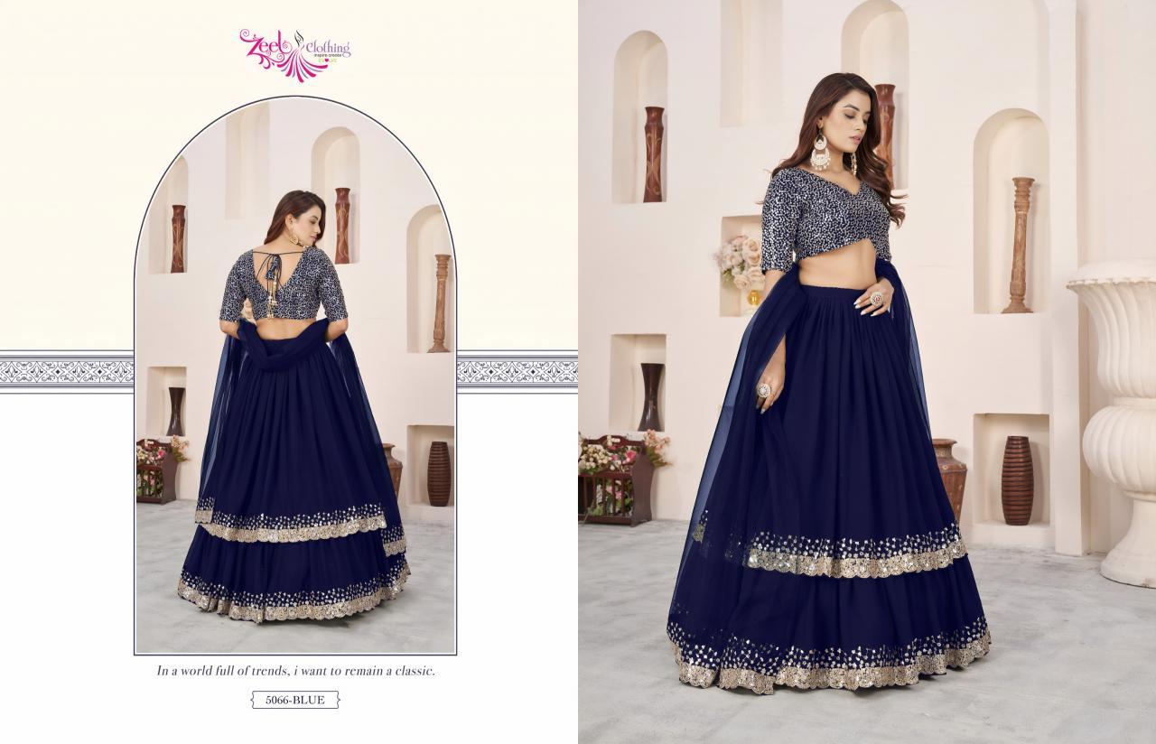 Zeel Clothing Anchal vol 1 catalog sell used lehenga india
