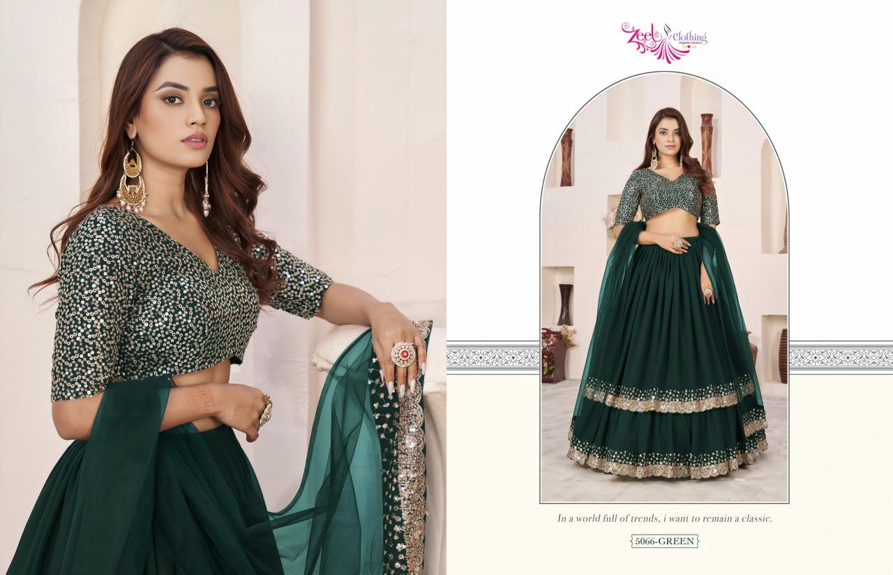 Zeel Clothing Anchal vol 1 catalog sell used lehenga india