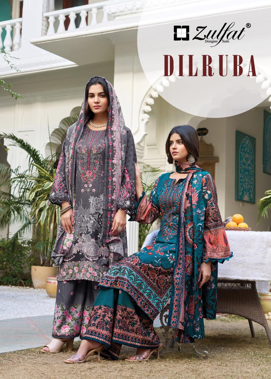 Zulfat Dilruba vol 4 catalog rayon Dress Material Wholesale Catalog