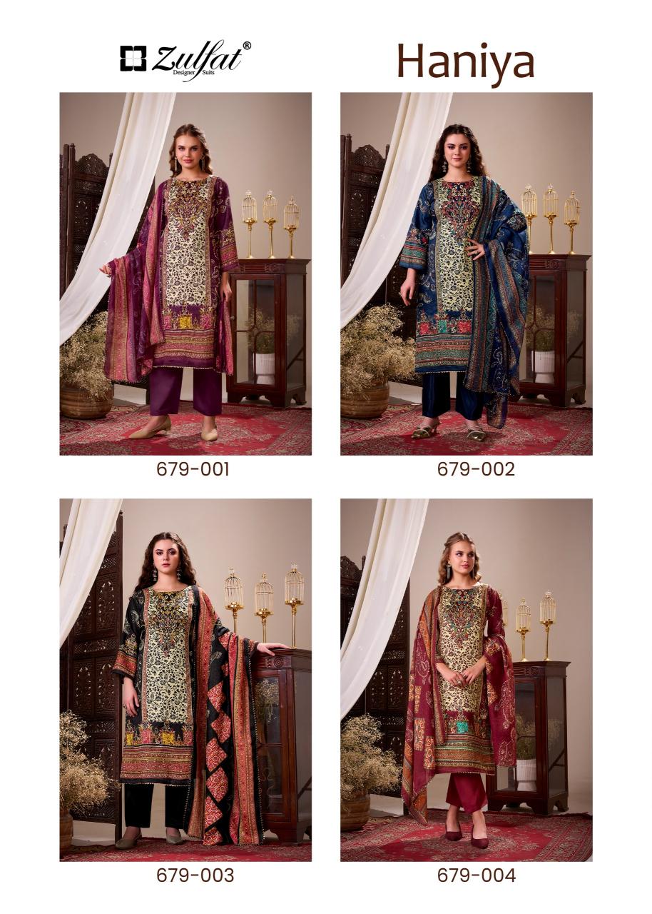 Zulfat Haniya catalog wholesale dress material shops
