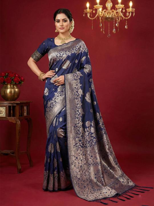AADYA SILK VOL 1 by shree shyam fashion fancy designer Silk Blend fabric saree wholesale with Fancy latkan