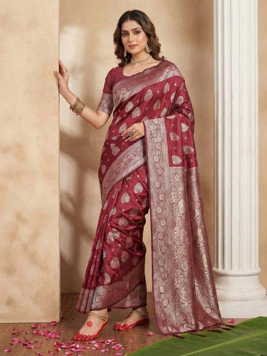 AADYA SILK VOL 2 by shree shyam fashion fancy designer Silk Blend fabric saree wholesale with Fancy latkan