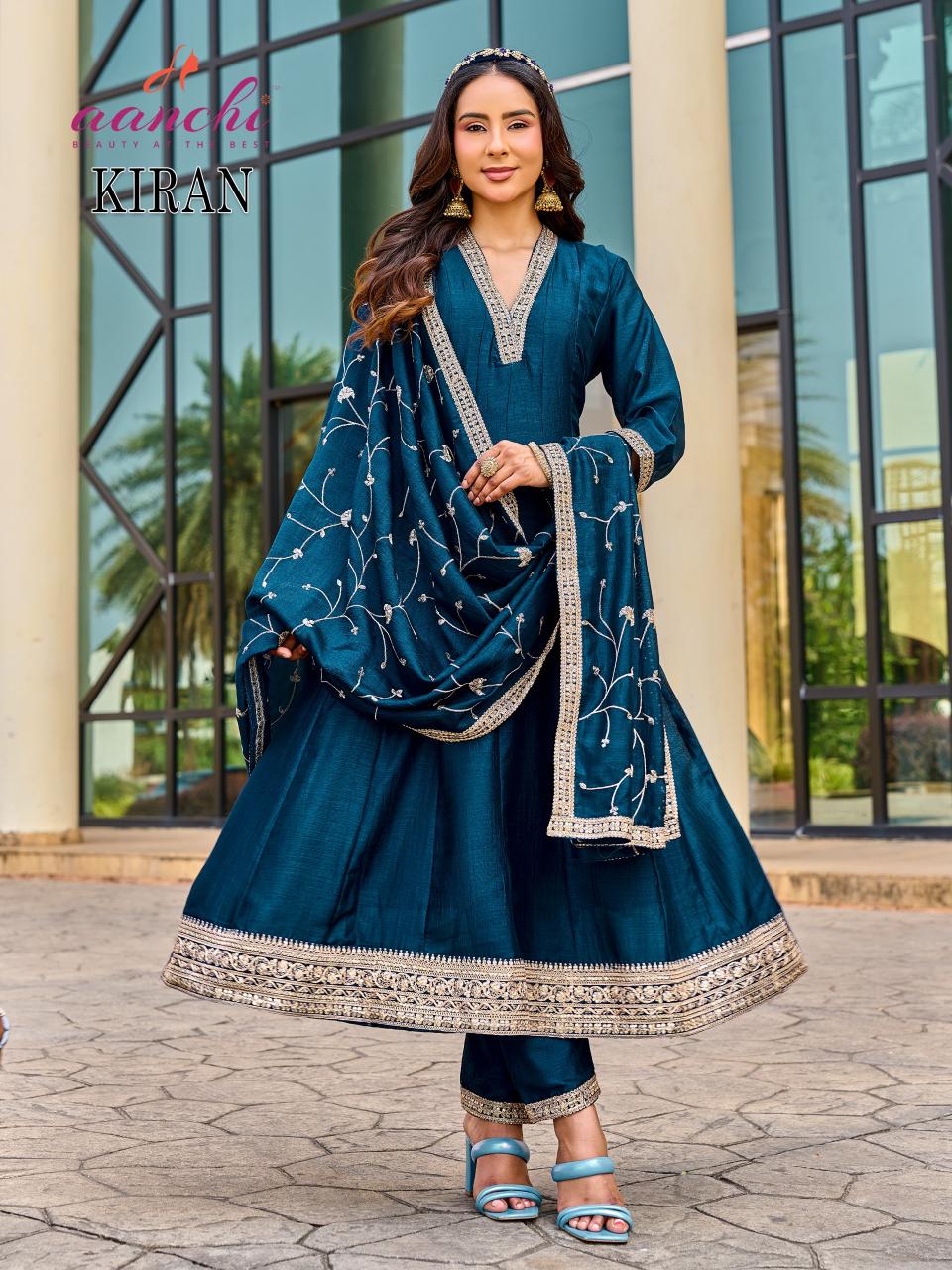 Aanchi Kiran catalog anarkali kurti wholesale catalogue