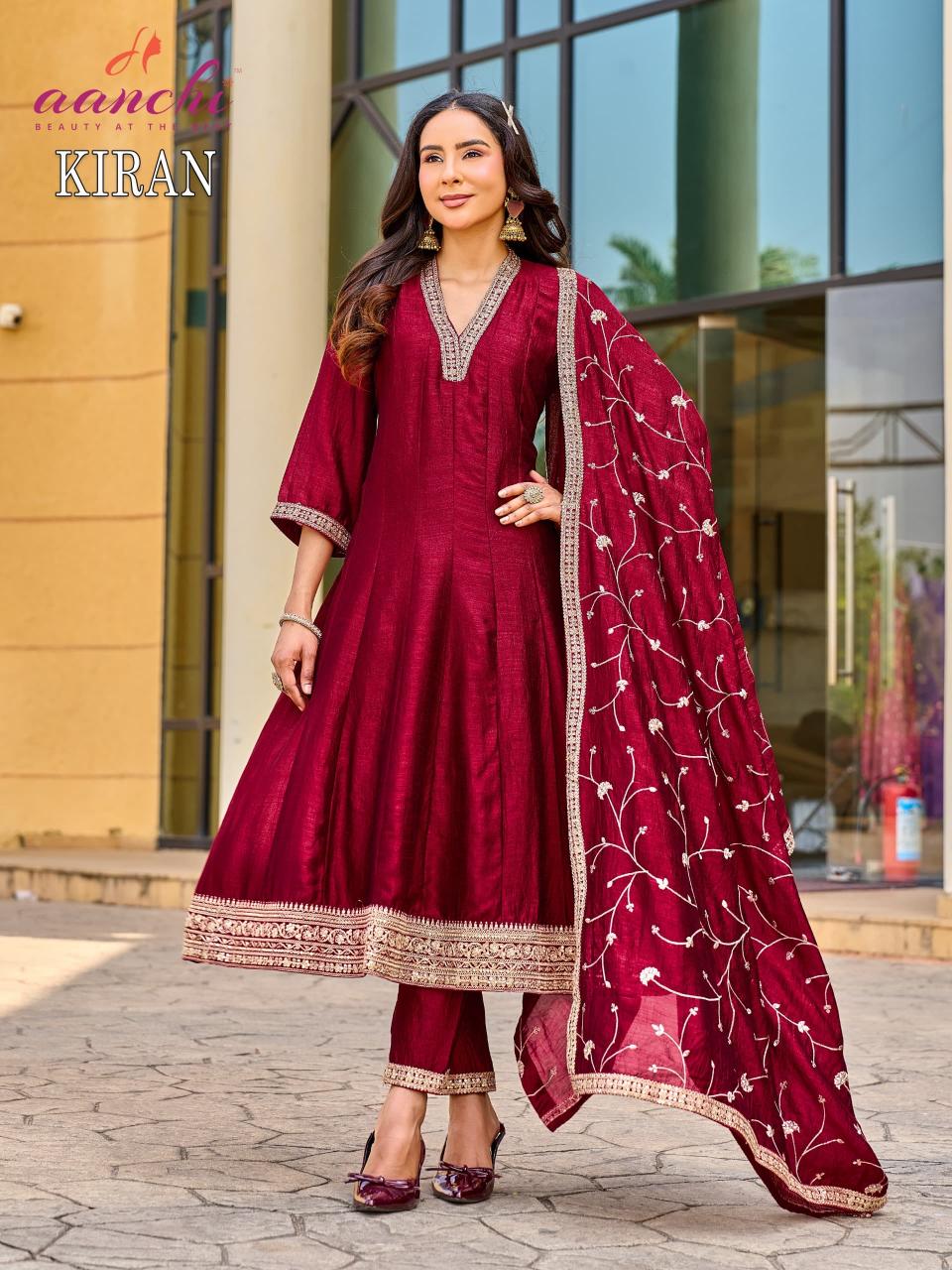 Aanchi Kiran catalog anarkali kurti wholesale catalogue
