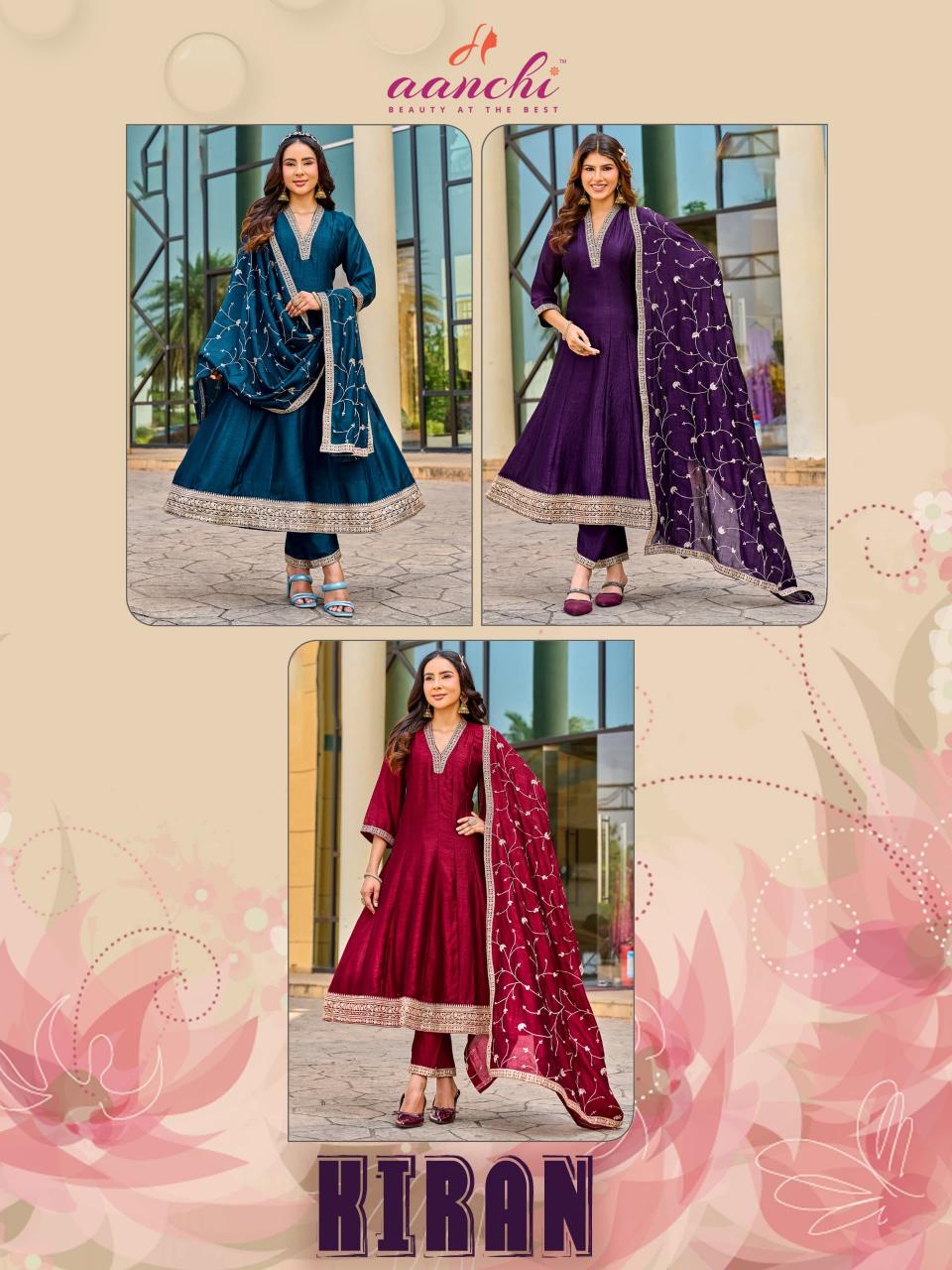 Aanchi Kiran catalog anarkali kurti wholesale catalogue