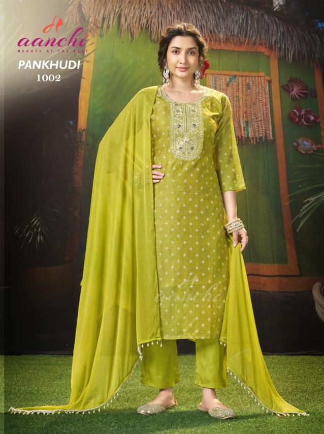 Aanchi Pankhudi catalog wholesaler of ladies kurtis at chandni chowk