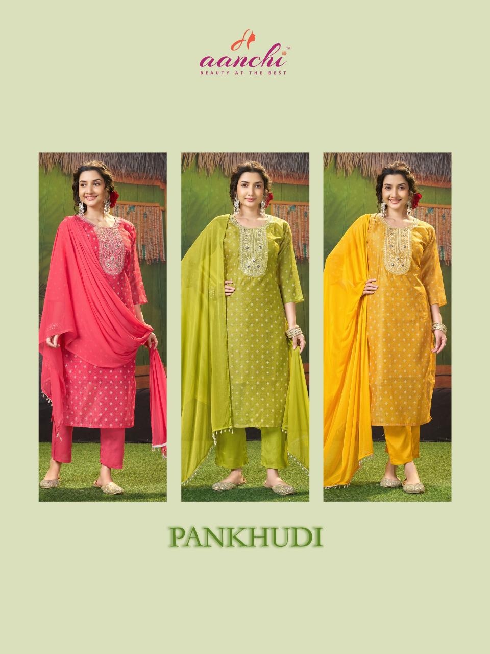 Aanchi Pankhudi catalog wholesaler of ladies kurtis at chandni chowk