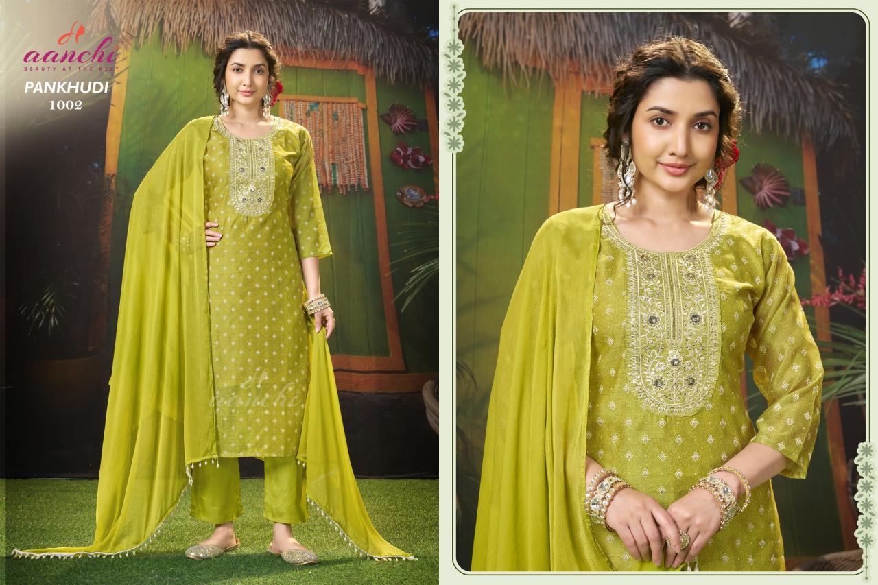 Aanchi Pankhudi catalog wholesaler of ladies kurtis at chandni chowk