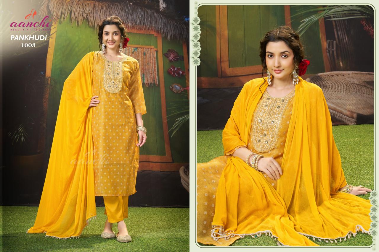 Aanchi Pankhudi catalog wholesaler of ladies kurtis at chandni chowk