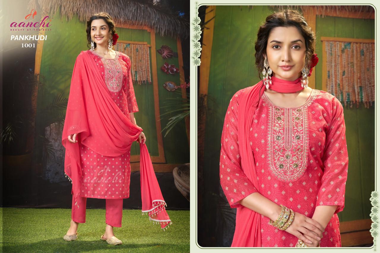 Aanchi Pankhudi catalog wholesaler of ladies kurtis at chandni chowk