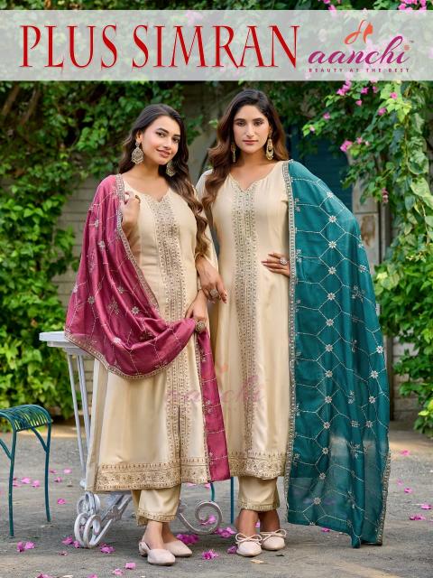 Aanchi Plus Simran catalog saachi kurtis wholesale