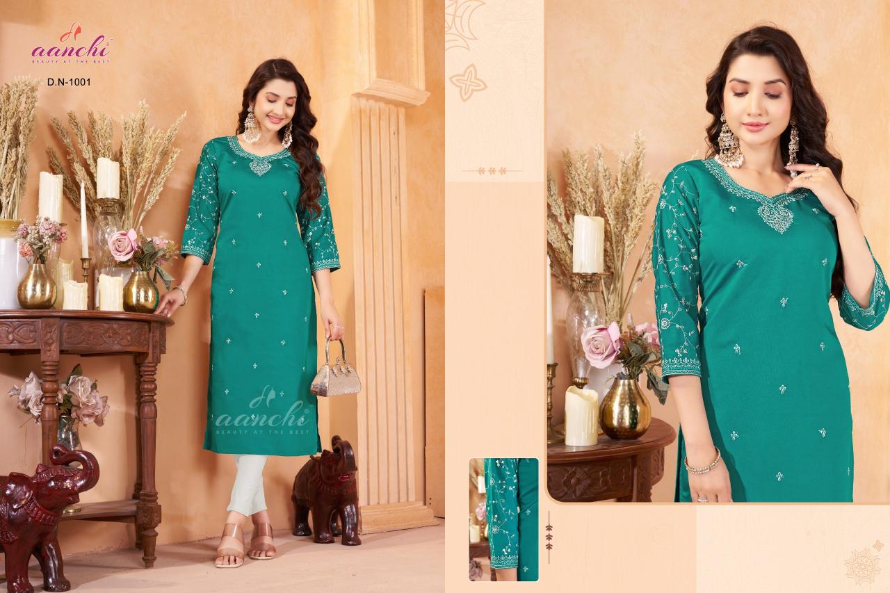 Aanchi Sunset catalog kurtis wholesalers in rajahmundry