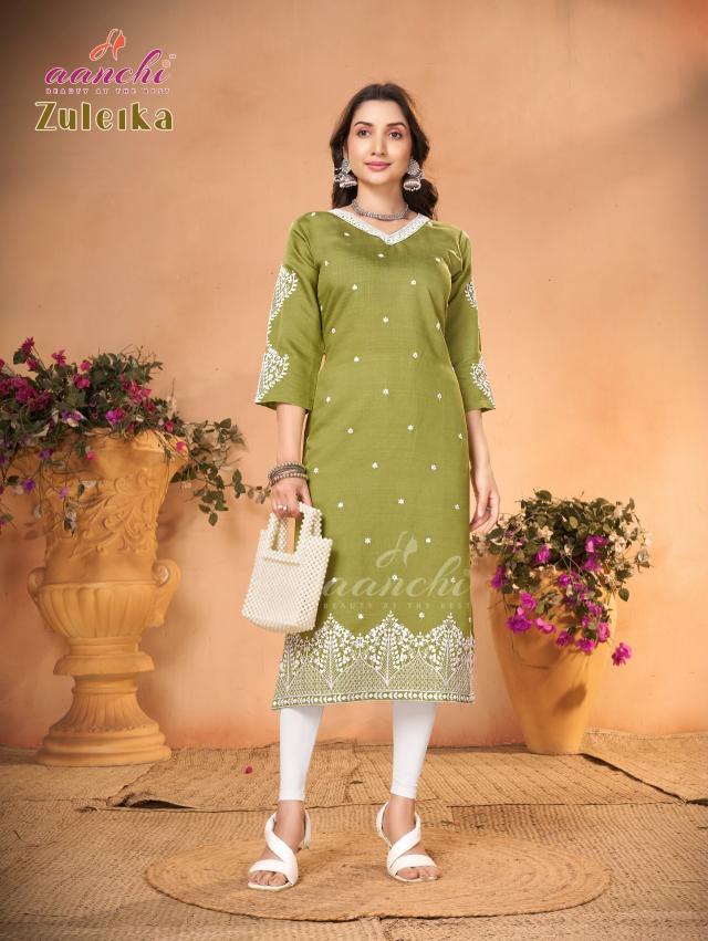 Aanchi Zuleika catalog best wholesale market for kurtis