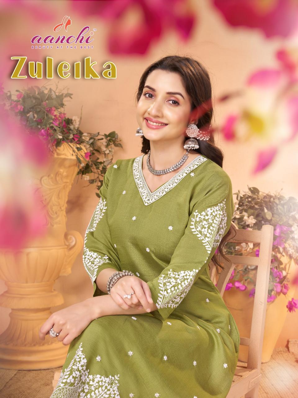 Aanchi Zuleika catalog best wholesale market for kurtis