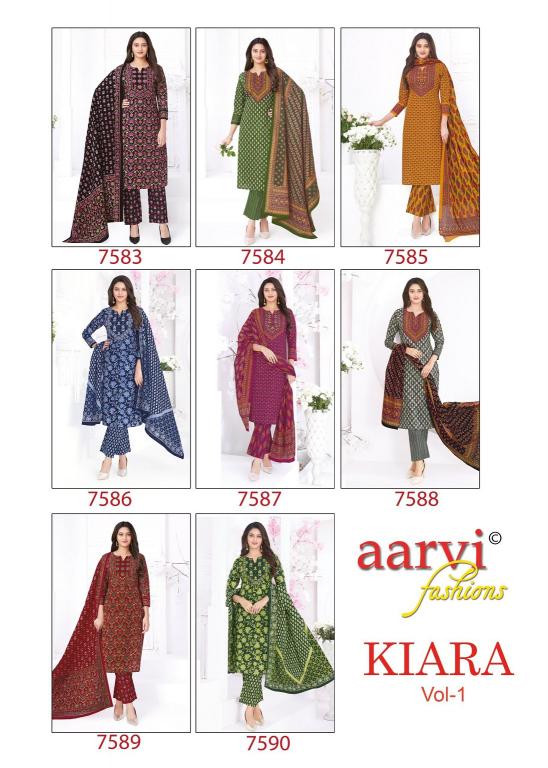 Aarvi Kiara Vol-1 – Kurti Pant With Dupatta - Wholesale Catalog