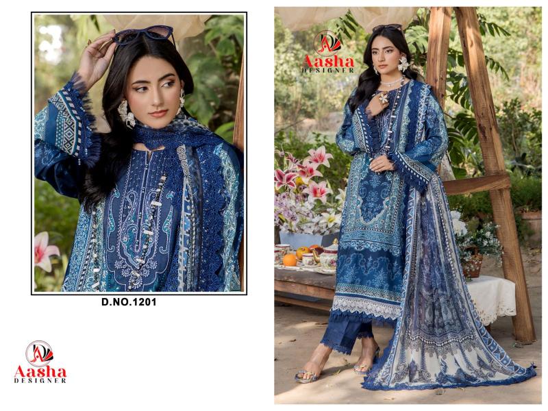 Aasha 1201 catalog pakistani suits wholesale uk