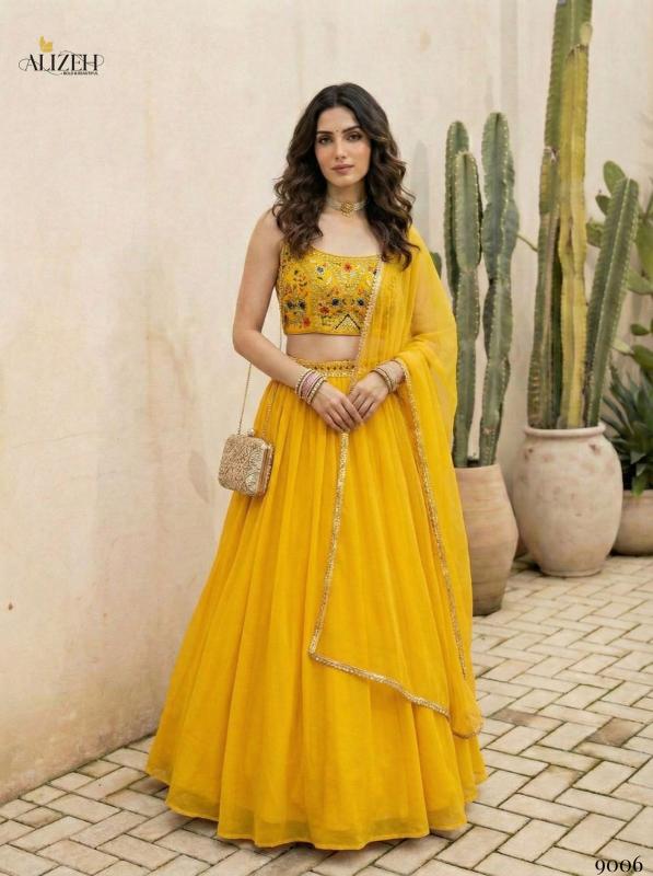 Alizeh 9006 And 9007 catalog lehenga choli wholesaler in surat