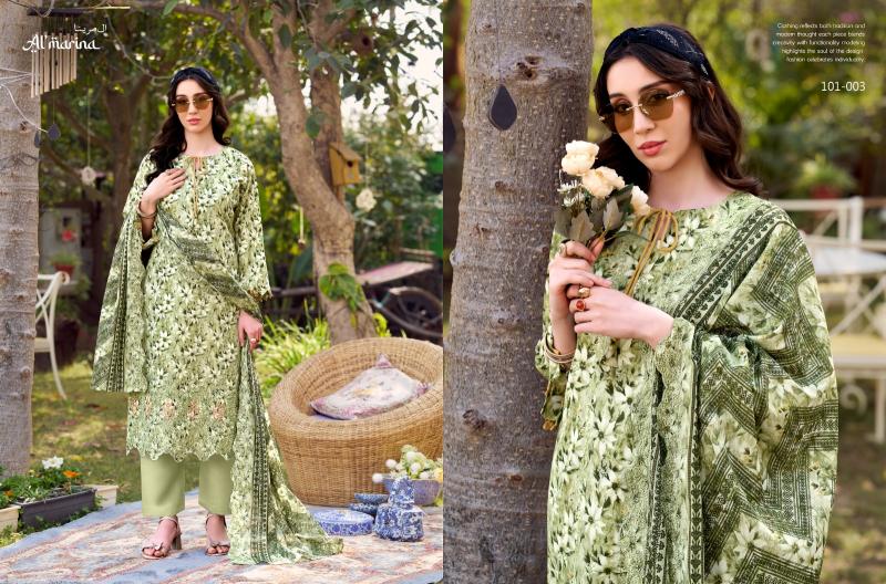 Almarina Chikankari catalog famous dress material shop in surat