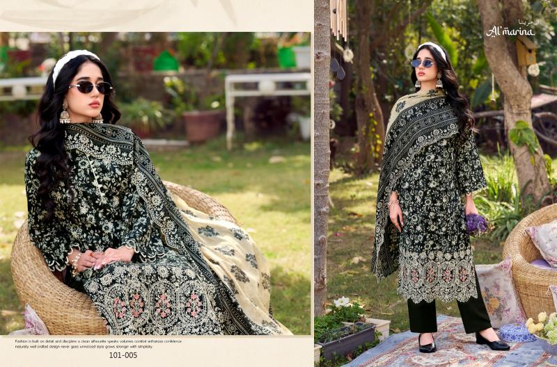 Almarina Chikankari catalog famous dress material shop in surat
