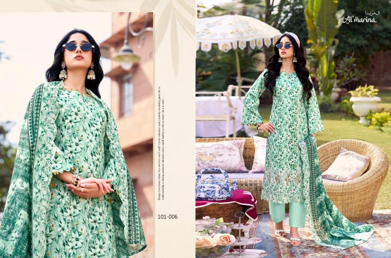 Almarina Chikankari catalog famous dress material shop in surat