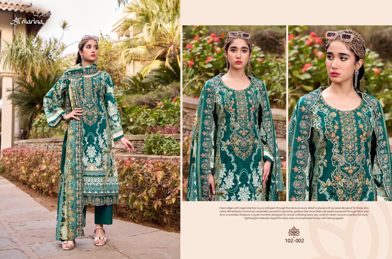 Almarina Inayat catalog surat manufacturers dress material