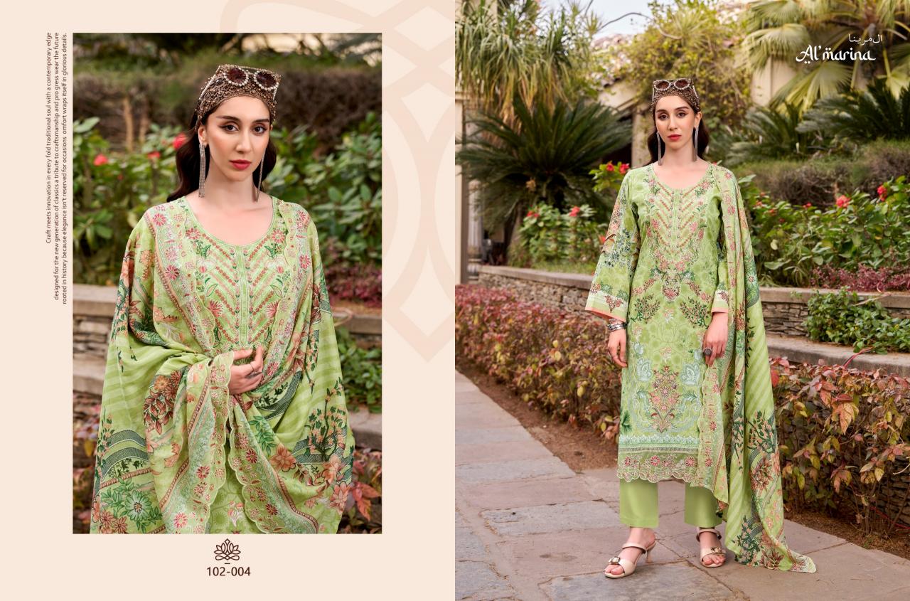Almarina Inayat catalog surat manufacturers dress material