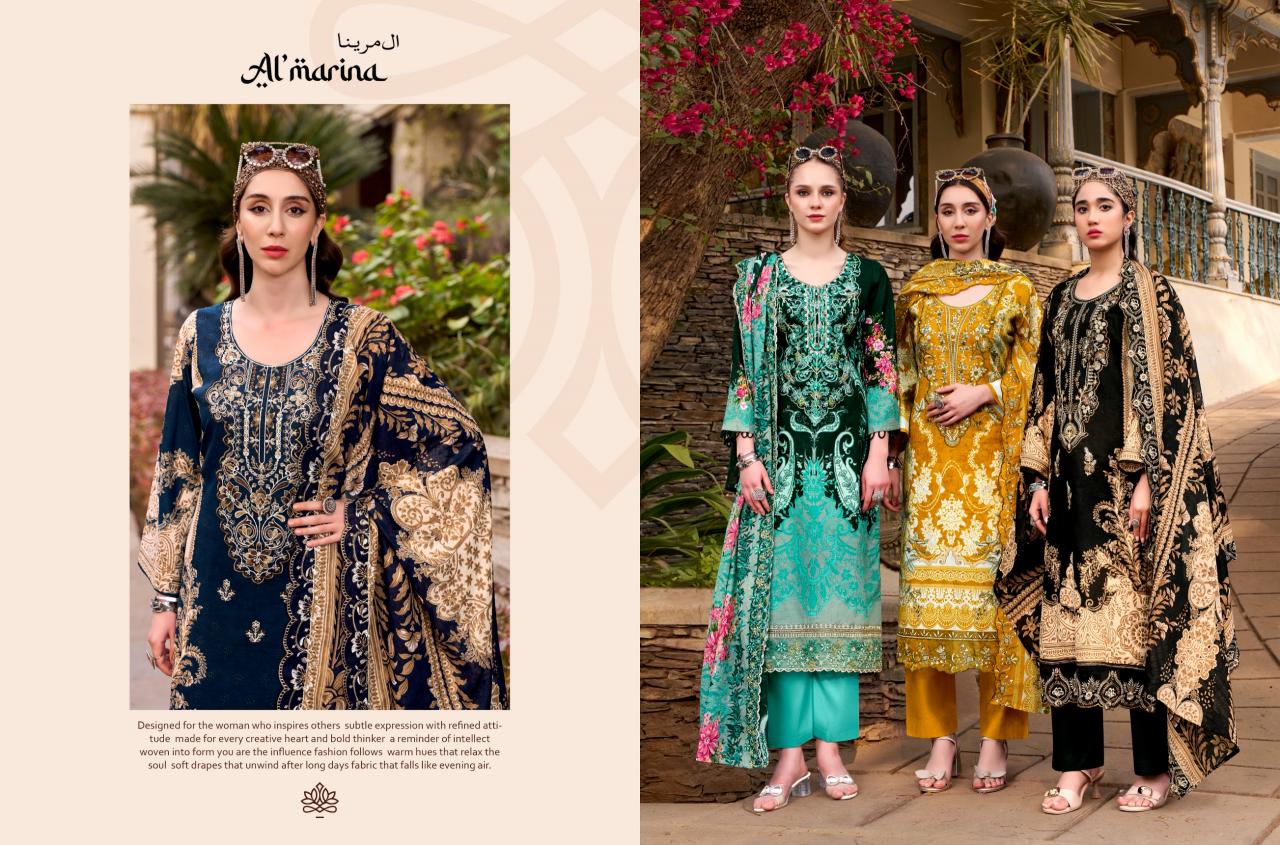 Almarina Inayat catalog surat manufacturers dress material