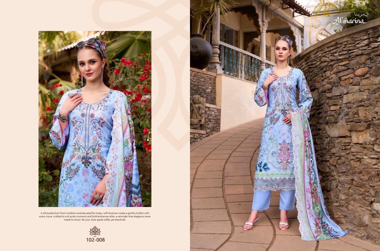 Almarina Inayat catalog surat manufacturers dress material