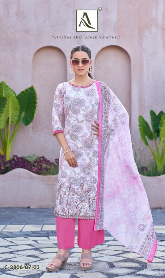 Alok Adeena catalog cotton dress material surat