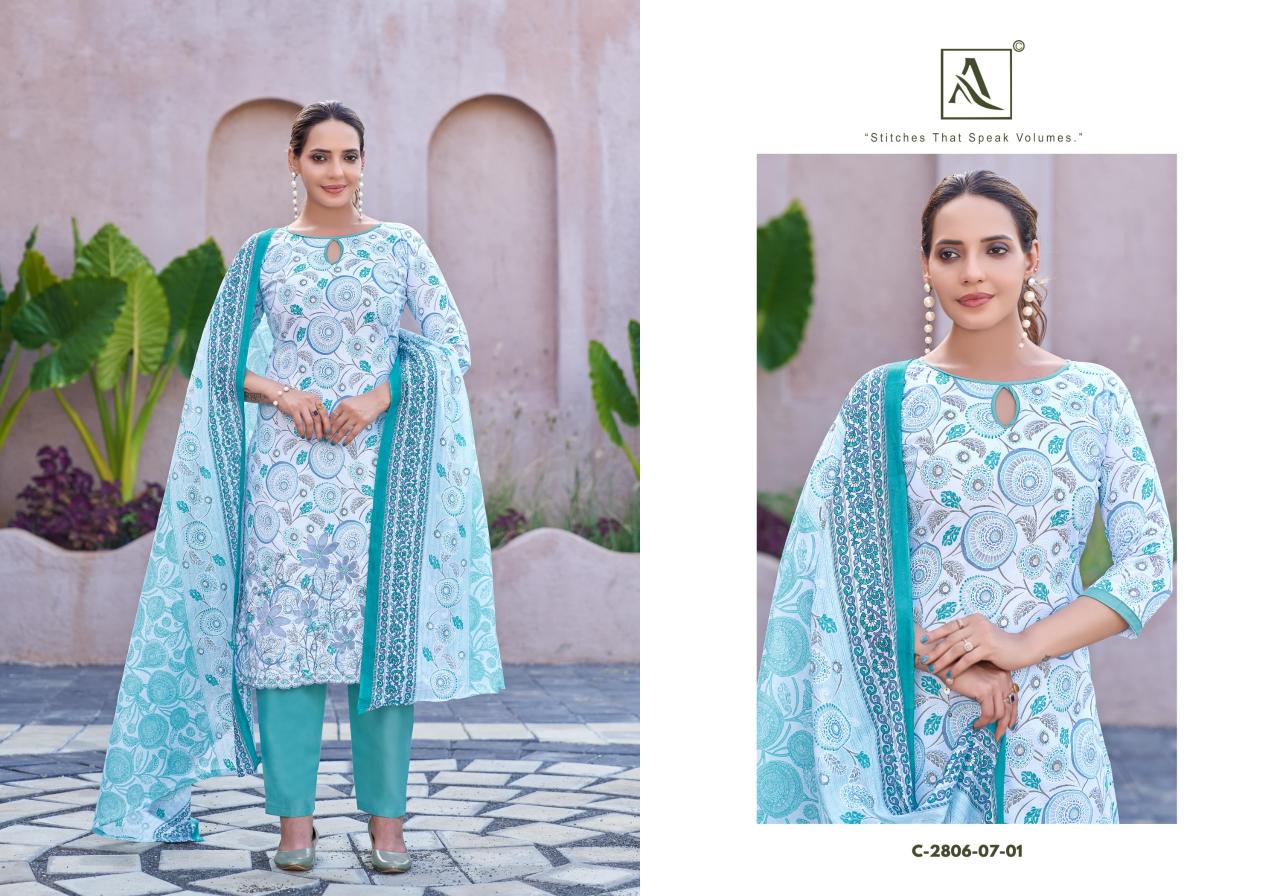 Alok Adeena catalog cotton dress material surat