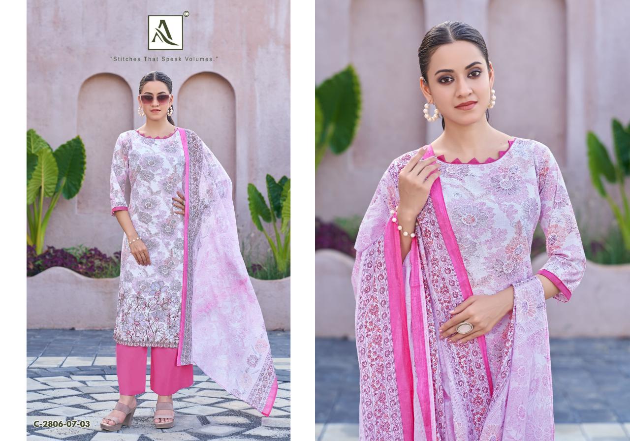 Alok Adeena catalog cotton dress material surat