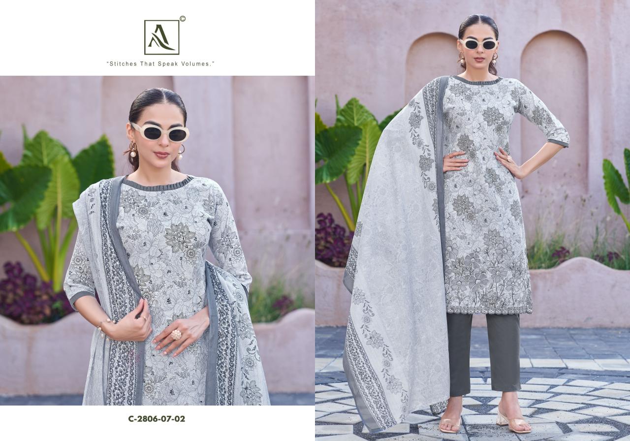 Alok Adeena catalog cotton dress material surat
