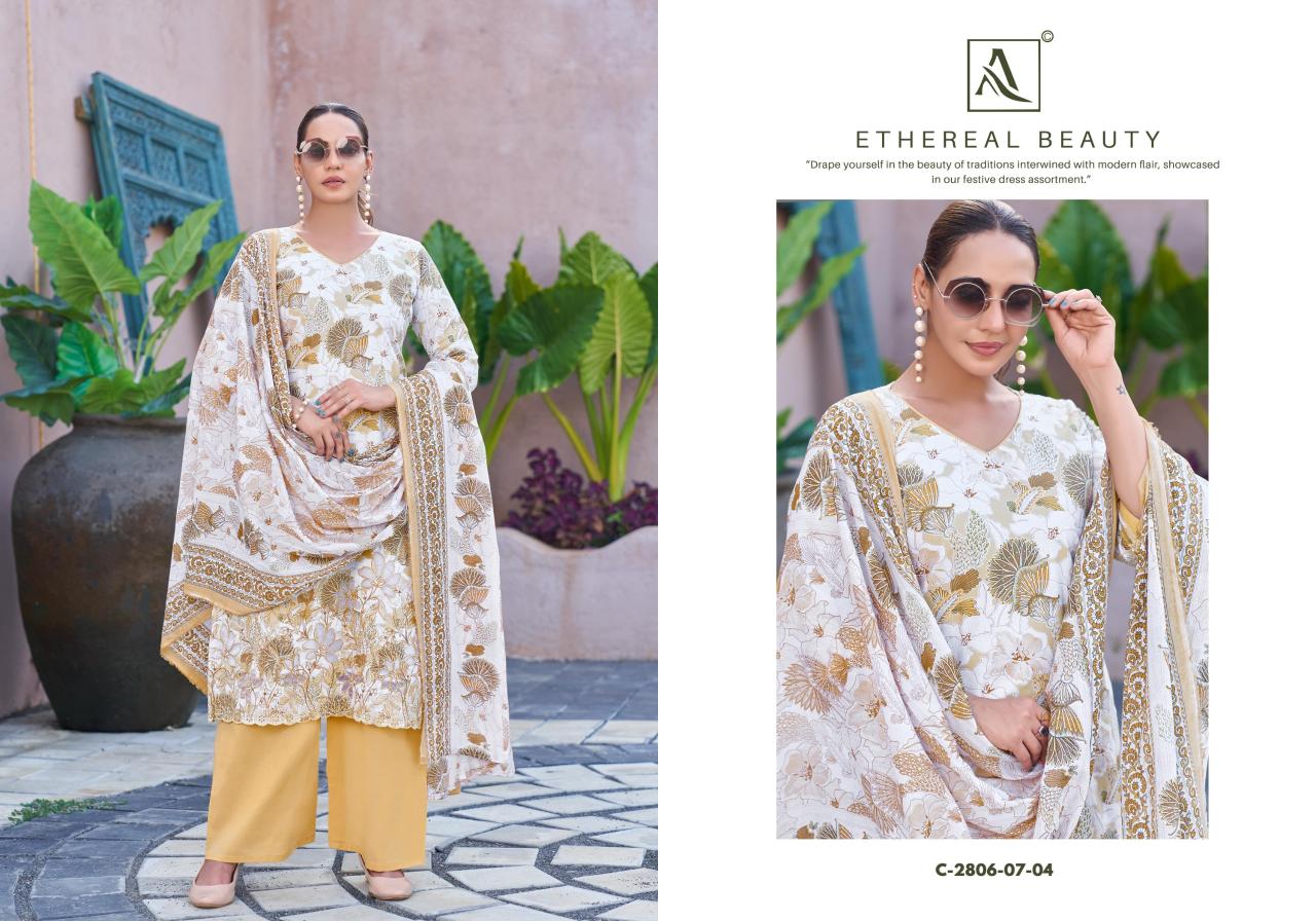 Alok Adeena catalog cotton dress material surat