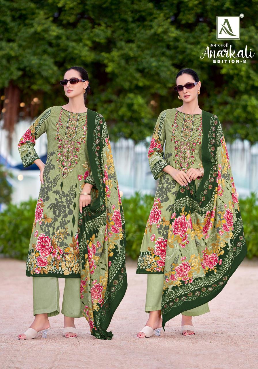 Alok Anarkali Vol 8 catalog designer dress material in surat